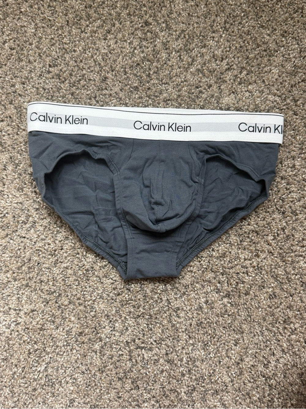 Grey Calvin Klein Men’s Briefs